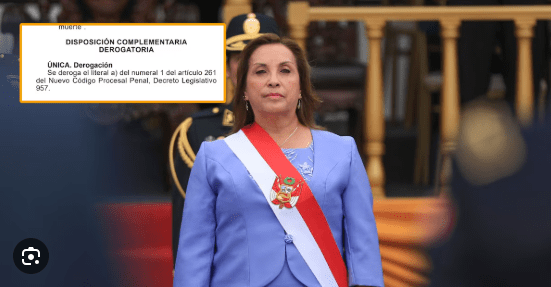 Dina Boluarte promulga la Ley 32181 que elimina la detención preliminar sin&nbsp;flagrancia