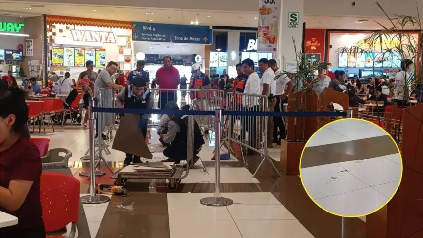 SJM: grietas en el piso del centro comercial Mall del Sur causaron pánico entre los&nbsp;clientes