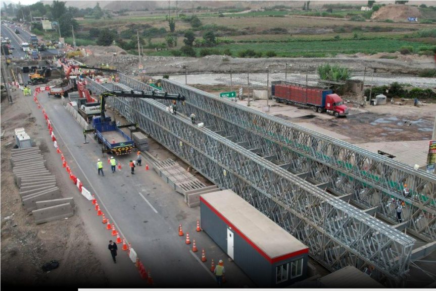Ministerio de Transportes anuncia que puente modular estará listo el lunes&nbsp;24