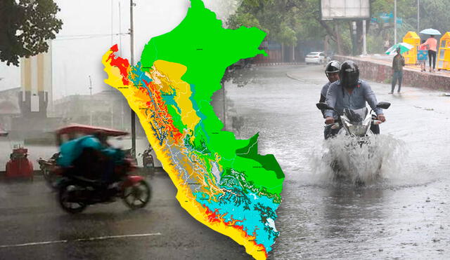 Senamhi alerta fuerte fenómeno meteorológico en 16 regiones del Perú durante las próximas 72&nbsp;horas