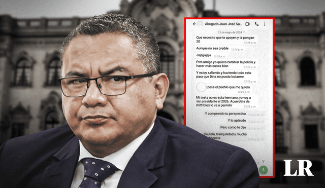 Juan José Santiváñez tiene intenciones de postular a la presidencia, según nuevos chats con capitán PNP Junior Izquierdo ‘Culebra’