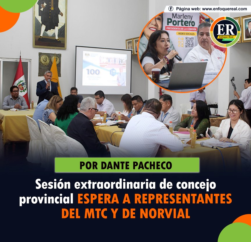 Sesión extraordinaria de concejo provincial espera a representantes del MTC y de&nbsp;Norvial