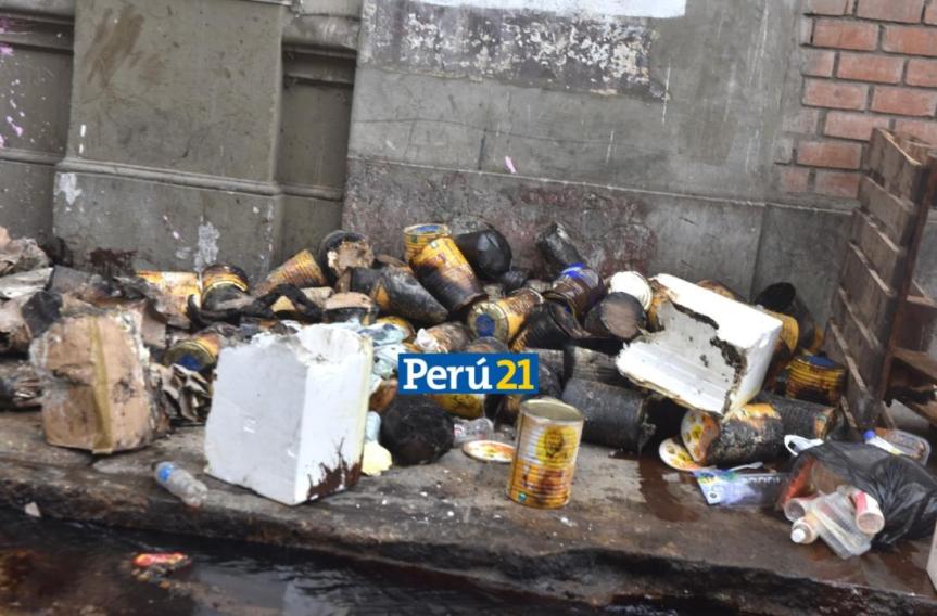 Incendio en Barrios Altos: Depósito contenía miles de kilos de aceite de ajonjolí y licor de&nbsp;arroz