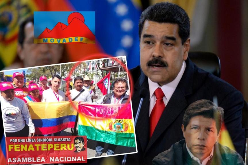 Castillistas de Movadef y Fenatep piden asilo a Maduro en&nbsp;Caracas