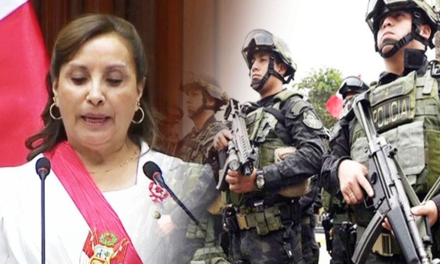 Boluarte asegura que se está dando duros golpes a la delincuencia, pidió a la población tener confianza en la policía y Fuerzas&nbsp;Armadas