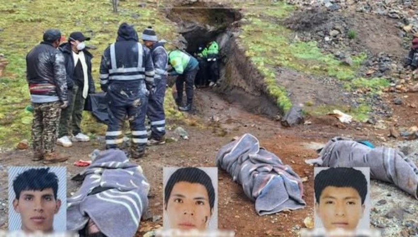 Tres mineros arequipeños son hallados muertos en socavón ubicado en&nbsp;Apurímac