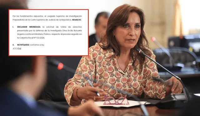 Dina Boluarte: Poder Judicial rechaza pedido para que se anule su denuncia constitucional por desactivar el&nbsp;Eficcop