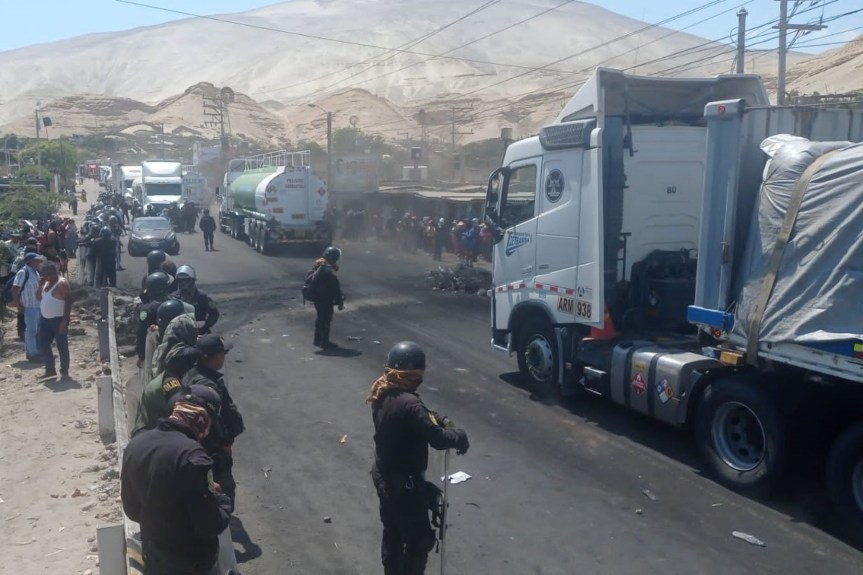Arequipa: después de 11 días, se reabre el tránsito en el km 619 de la Panamericana Sur tras intervención de la&nbsp;PNP