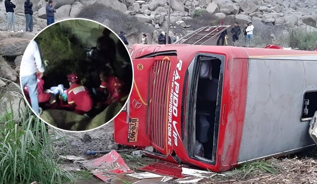 Tragedia en Barranca: 4 fallecidos y más de 20 heridos tras volcadura de ómnibus en la ruta&nbsp;Huaraz-Lima