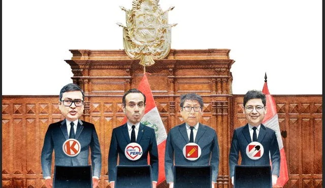 Congreso: José Jerí, Waldemar Cerrón, César Revilla e Ilich López serían la lista oficialista por la nueva Mesa&nbsp;Directiva