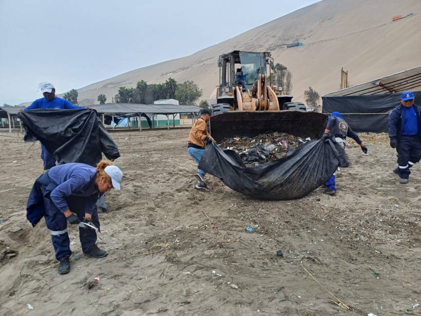 Municipalidad de Aucallama continúa haciendo esfuerzos para erradicar los residuos sólidos de las&nbsp;playas