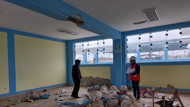 Cañete: detectan fallas en expediente técnico de saldo de obra del colegio Augusto B.&nbsp;Leguía