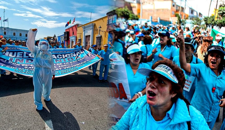 Enfermeras de EsSalud acatan paro indefinido: más de 60.000 profesionales paralizan en hospitales del&nbsp;Perú