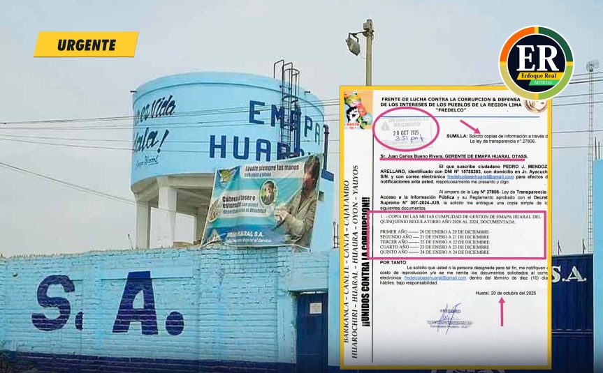 FREDELCO solicita a Emapa Huaral información sobre las metas cumplidas desde el año 2020 al&nbsp;2024