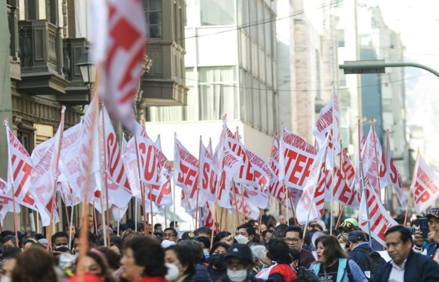 Sutep anuncia participación en marcha nacional del 15 de octubre y convoca a paro para&nbsp;noviembre