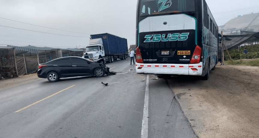Violento accidente de tránsito en la carretera Huaral – Aucallama deja dos&nbsp;heridos