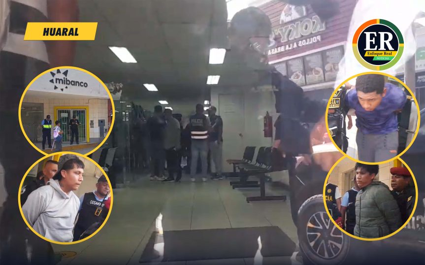 En flagrancia, PNP captura a tres sujetos que ingresaron a entidad bancaria a&nbsp;robar