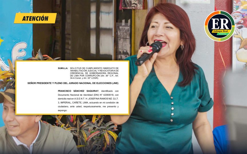 Solicitan la inhabilitación de gobernadora regional de Lima, Rosa Vásquez, por mandato&nbsp;judicial