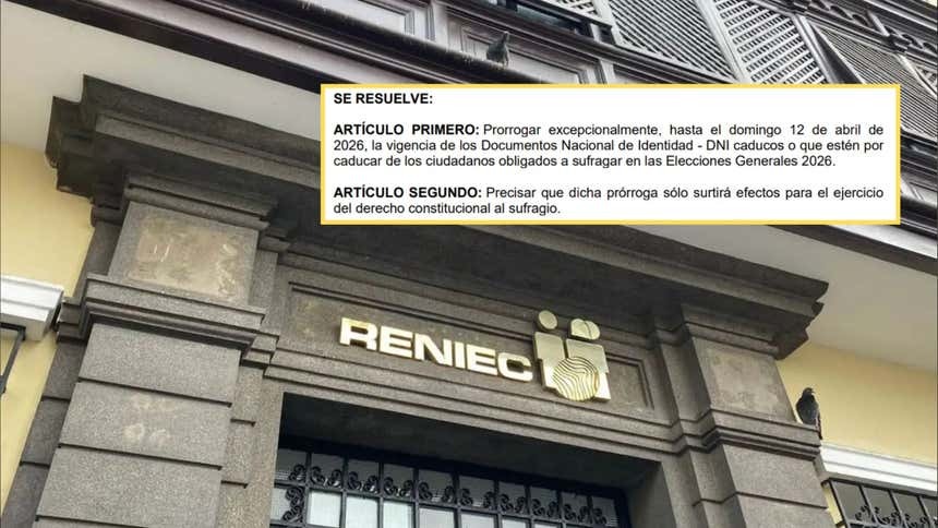 Reniec anuncia que se podrá votar con DNI vencido en las Elecciones Generales del próximo 12 de&nbsp;abril