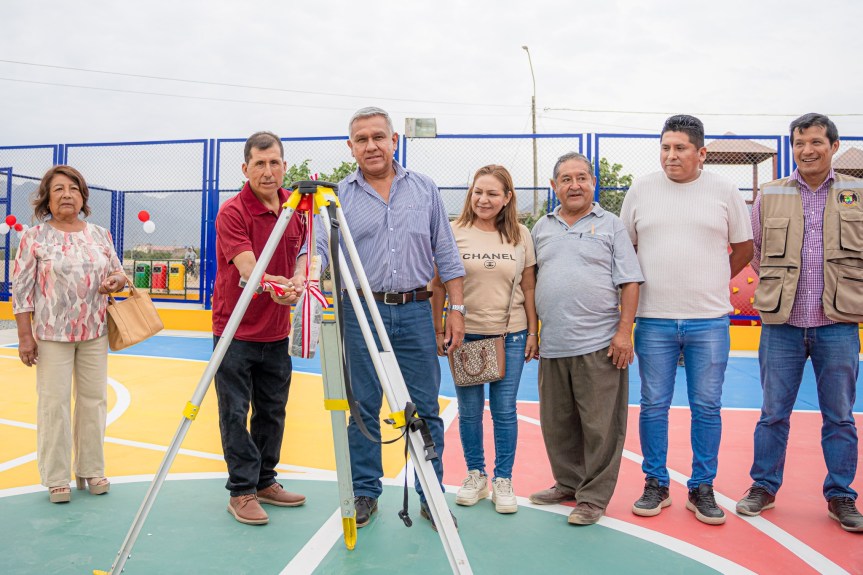 Nueva losa deportiva multiuso fortalece el deporte y la recreación en el C.P. La&nbsp;Soledad