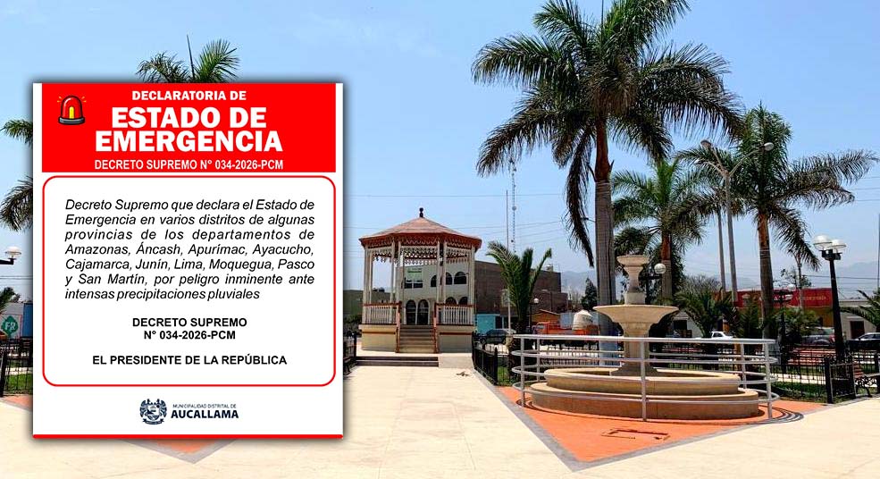 Declaran estado de emergencia en varios distritos del Perú, entre ellas ...